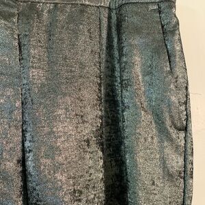 Wide leg sparkly, silver elastic back trouser